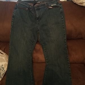 Harley Davidson Jean's with leather accent.